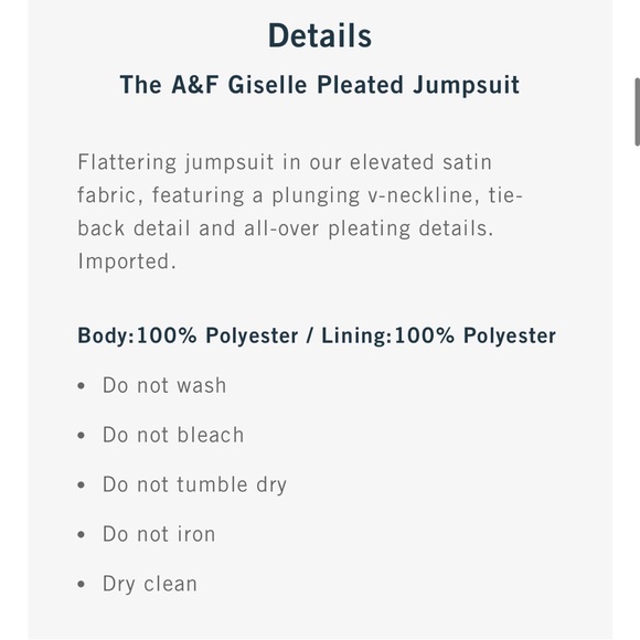 Abercrombie & Fitch Giselle Pleated Jumpsuit - Picture 5 of 6